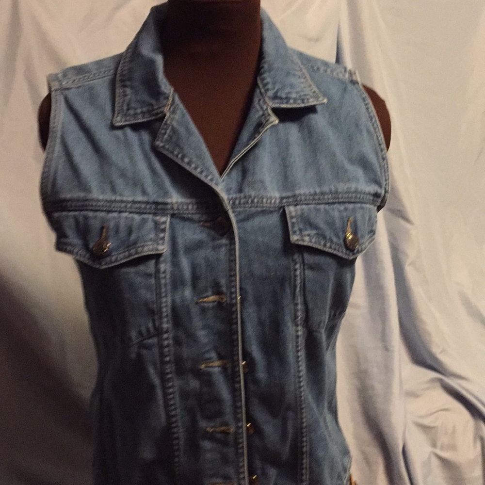 Blue jean vest
